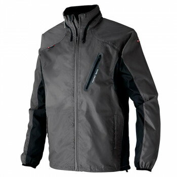 アイトス フードインジャケット(男女兼用) チャコール×ブラック 4L 10301【メーカー直送：代金引換不可：同梱不可】【北海道・沖縄・離島は配達不可】