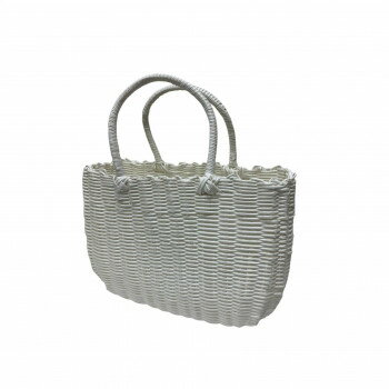 プラリュクス かごバッグ ホワイト 4009557-01【メーカー直送：代金引換不可：同梱不可】【北海道・沖縄・離島は配達不可】