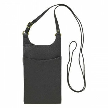 ショルダーストラップ付きスマホポーチ La glace Lサイズ Charcoal Gray SP-LG03-L【メーカー直送：代金引換不可：同梱不可】【北海道・沖縄・離島は配達不可】