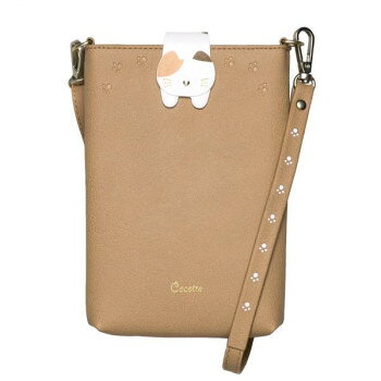 ショルダーストラップ付きスマホポーチ Cocotte Beige SP-COT05【メーカー直送：代金引換不可：同梱不可】【北海道・沖縄・離島は配達不可】