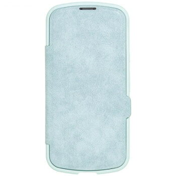 iPhone16専用背面手帳型ケース Chrome-NATURAL Blue iP24-61-CHN08