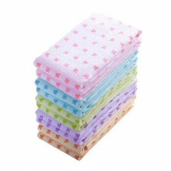 徳用プリントフェイスタオルクローバー柄 5色10枚組 ST-1607-10【メーカー直送：代金引換不可：同梱不可】【北海道・沖縄・離島は配達不可】