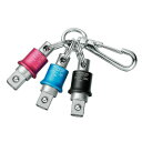 トップ工業(TOP) 携帯用インパクトソケットホルダー 3色セット 黒・赤・青 差込角9.5mm PSH-3BRBKN【メーカー直送:代金引換不可:同梱不可】【...