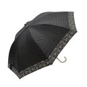 藤田屋 晴雨兼用長傘ショート 50cm フラワー×ドット SS-1813【メーカー直送:代金引換不可:同梱不可】【北海道・沖縄・離島は配達不可】