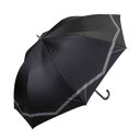藤田屋 晴雨兼用長傘ジャンプ 58cm 晴雨兼用ジャンプ ボーダーリボン ブラック SJ-2551(KT)【メーカー直送:代金引換不可:同梱不可】【北海道・沖縄・離島は配達不可】