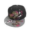 大西賢製販 Ripple 刺繍フラットキャップ 双龍 H28-SF02【メーカー直送:代金引換不可:同梱不可】【北海道・沖縄・離島は配達不可】