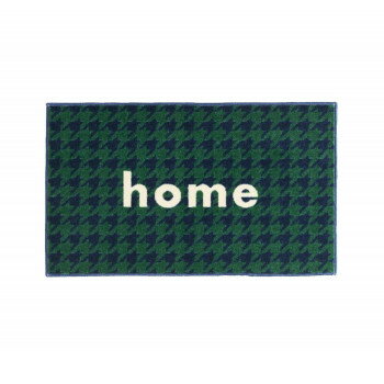 (クリーンテックス) デザインマット kahou home_navy＆green 45×75cm【メーカー直送：代金引換不可：同梱不可】【北海道・沖縄・離島は配達不可】