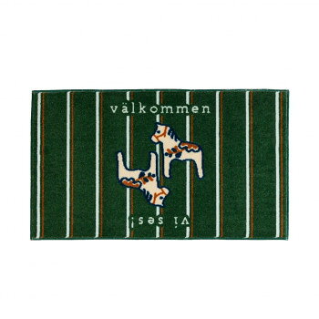 (クリーンテックス) デザインマット kahou valkommen_green 45×75cm【メーカー直送：代金引換不可：同梱不可】【北海道・沖縄・離島は配達不可】