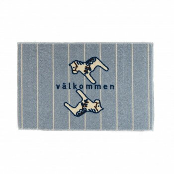 (クリーンテックス) デザインマット kahou valkommen_light grey 45×75cm【メーカー直送：代金引換不可：同梱不可】【北海道・沖縄・離島は配達不可】