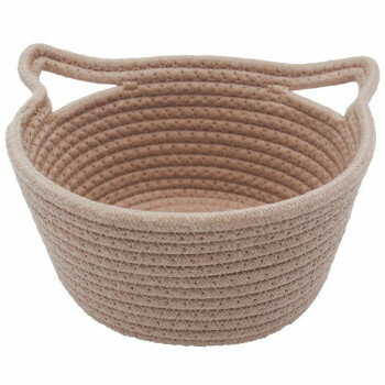 ティーライフ にゃふにゃふ ロープバスケット ブラウン 74504【メーカー直送：代金引換不可：同梱 ...