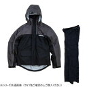 SDW-9107D アジャスタブルレインスーツII ブラック/グレー ...(2)