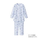 ケアファッション ワンタッチパジャマ(婦人) サックス M 8926611【メーカー直送:代金引換不可:同梱不可】【北海道・沖縄・離島は配達不可】