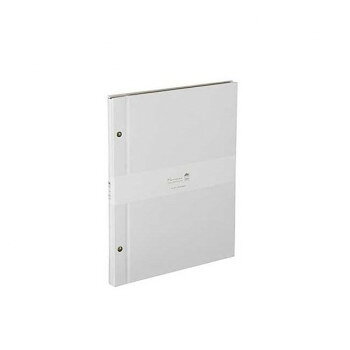 ナカバヤシ ハルマー ビス式フリーアルバム A4 ホワイト・A-HRA4-301-W【メーカー直送：代金引換不可：同梱不可】【北海道・沖縄・離島は配達不可】