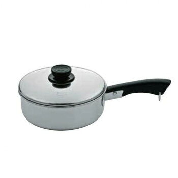 MARUTAMA 玉虎堂 18Cr浅型ソースパン 16cm 197【メーカー直送：代金引換不可：同梱不可】【北海道・沖縄・離島は配達不可】