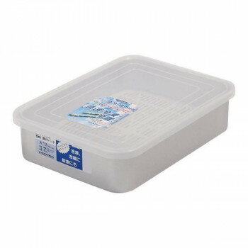 アカオアルミ アルミ PP蓋付バット (スノコ付) 大 AHT541【メーカー直送：代金引換不可：同梱不可】【北海道・沖縄・離島は配達不可】