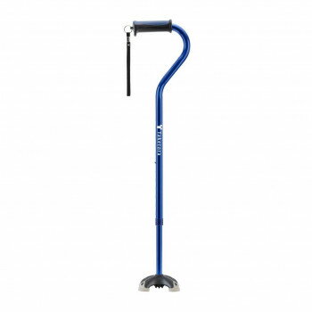 Canes - バンブーステッキオフセット多点杖 ネイビー 104872【メーカー直送：代金引換不可：同梱不可】【北海道・沖縄・離島は配達不可】