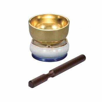 美濃焼 花輪 りん台3点セット(りん2.0寸)　海【メーカー直送：代金引換不可：同梱不可】【北海道・沖縄..