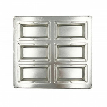 松永製作所　シリコン加工　シルバーフィナンシェ天板6P MS81【メーカー直送：代金引換不可：同梱不可..