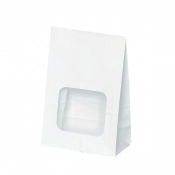ウィンドウバッグ 白無地 SS 100枚 XZK51002【メーカー直送：代金引換不可：同梱不可】【北海道・沖縄・離島は配達不可】