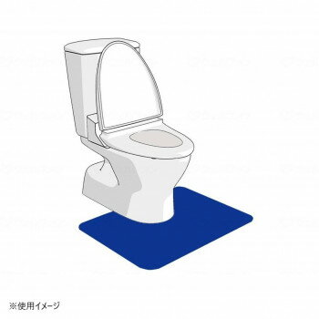 シンエイテクノ ゼオシーター ブルー 55cm×60cm(洋式) 洋式トイレマット 462007【メーカー直送：代金引..