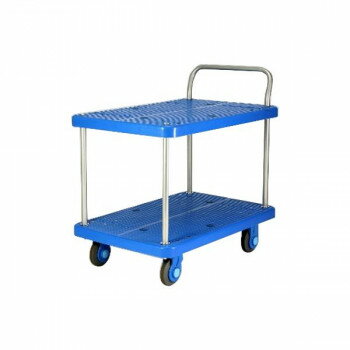 Rakuten - 静音台車　テーブル2段式　最大積載量300kg　PLA300-T2【メーカー直送：代金引換不可：同梱不可】【北海道・沖縄・離島は配達不可】