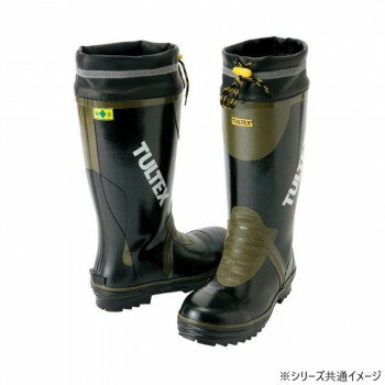 アイトス 4703 安全ゴム長靴(糸入り) ブラック×OD 25.0cm【メーカー直送：代金引換不可：同梱不可】【..