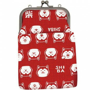 大西賢製販 Ripple がま口2WAY スマホショルダー 柴犬 赤 GA22-A058【メーカー直送：代金引換不可：同梱不可】【北海道・沖縄・離島は配達不可】