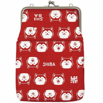 大西賢製販 Ripple がま口2WAY ショルダーバッグ 柴犬 赤 GA27-A036【メーカー直送：代金引換不可：同梱不可】【北海道・沖縄・離島は配達不可】