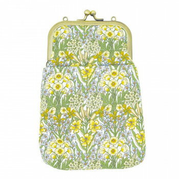 大西賢製販 Ripple×LIBERTY がま口2WAY スマホショルダー ブーケ イエロー GA25-LI011【メーカー直送：代金引換不可：同梱不可】【北海道・沖縄・離島は配達不可】