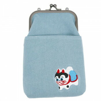 大西賢製販 Ripple×tottua がま口2WAY スマホショルダー 刺繍 犬張り子 GA29W-SS03【メーカー直送：代金引換不可：同梱不可】【北海道・沖縄・離島は配達不可】