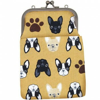 大西賢製販 Ripple がま口2WAY スマホショルダー フレンチブルドッグ オーカー GA22-A061【メーカー直送：代金引換不可：同梱不可】【北海道・沖縄・離島は配達不可】