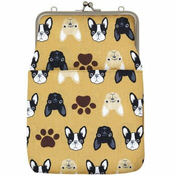 大西賢製販 Ripple がま口2WAY ショルダーバッグ フレンチブルドッグ オーカー GA27-A039【メーカー直送：代金引換不可：同梱不可】【北海道・沖縄・離島は配達不可】