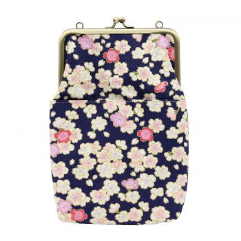 大西賢製販 Ripple がま口2WAY ショルダーバッグ 金桜 ブルー GA27-A029【メーカー直送：代金引換不可：同梱不可】【北海道・沖縄・離島は配達不可】