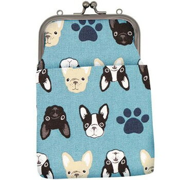 大西賢製販 Ripple がま口2WAY スマホショルダー フレンチブルドッグ ブルー GA22-A062【メーカー直送：代金引換不可：同梱不可】【北海道・沖縄・離島は配達不可】