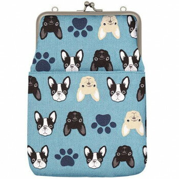 大西賢製販 Ripple がま口2WAY ショルダーバッグ フレンチブルドッグ ブルー GA27-A040【メーカー直送：代金引換不可：同梱不可】【北海道・沖縄・離島は配達不可】