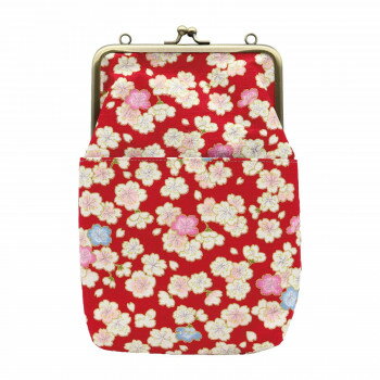 大西賢製販 Ripple がま口2WAY ショルダーバッグ 金桜 レッド GA27-A028【メーカー直送：代金引換不可：同梱不可】【北海道・沖縄・離島は配達不可】
