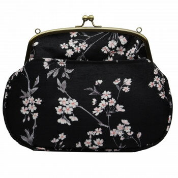 大西賢製販 Ripple がま口2WAY ショルダーバッグ 水墨画風桜 GA39-A028【メーカー直送：代金引換不可：同梱不可】【北海道・沖縄・離島は配達不可】