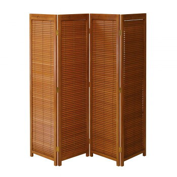 弘益(KOEKI) UTILITY 衝立4連 ミディアムブラウン 高さ1720mm JPLB4MBR【メーカー直送：代金引換不可：同梱不可】【北海道・沖縄・離島は配達不可】