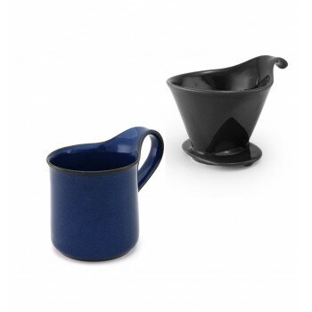 ZERO JAPAN(ゼロジャパン) ドリッパー＆カフェマグセット ドリッパートレイ付 DMZ-16 BK/JB【メーカー..