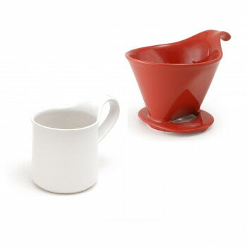 ZERO JAPAN(ゼロジャパン) ドリッパー＆カフェマグセット ドリッパートレイ付 DMZ-16 TO/WH【メーカー..