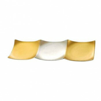 福井クラフト　ABS3連プレート金銀粉蒔市松裏黒 51017090【メーカー直送：代金引換不可：同梱不可】【..