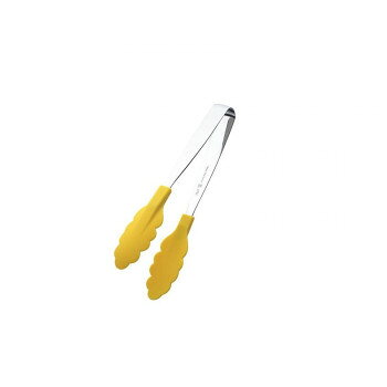田辺金具 抗菌耐熱カラートング(ミニ)イエロー 180mm【メーカー直送：代金引換不可：同梱不可】【北海道・沖縄・離島は配達不可】