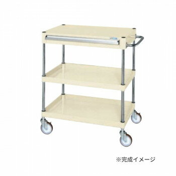 ※パッケージ、デザイン等は予告なく変更される場合があります。※画像はイメージです。商品タイトルと一致しない場合があります。棚板を逆さにするだけで、皿型・フラット型と組み替えることができます。油に強く床面に跡がつきにくいナイロンウレタン車を採用。収納に便利な引出し付です。※配達希望日の明記は可能ですが、確約ではございません。※この商品は5個口での出荷になります。(目安個装サイズ:110×805×45mm:3.1kg/200×250×80mm:2kg/515×785×55mm:6.65kg/105×460×50mm:0.6kg/555×795×11012.9kg)※お届けは車上渡しとなります。※搬入場所の状況等によって搬入制限や追加料金が生じる場合があります。※法人への配送の場合は、必ず法人名をご記載ください。内容量※この商品は5個口での出荷になります。(目安個装サイズ:110×805×45mm:3.1kg/200×250×80mm:2kg/515×785×55mm:6.65kg/105×460×50mm:0.6kg/555×795×11012.9kg)サイズ個装サイズ：11×81×5cm重量個装重量：3100g仕様外寸:W750×D500×H880mm均等耐荷重:140kg本体色:アイボリー質量:28kgキャスター:100φナイロンウレタン車段数:3支柱:クロムメッキ25.4φ、棚板調整ピッチ50mm引出し:浅引出し(有効内寸法W628×D418×H64mm)1段改正RoHS10物質対応組立式生産国日本広告文責:株式会社ホームセンターセブンTEL:0978-33-2811※パッケージ、デザイン等は予告なく変更される場合があります。※画像はイメージです。商品タイトルと一致しない場合があります。fk094igrjs