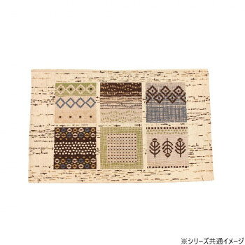 乐天商城 - 洗える!ゴブラン織シェニールマット ポンデュ 60×90cm IV・アイボリー 5462【メーカー直送：代金引換不可：同梱不可】【北海道・沖縄・離島は配達不可】