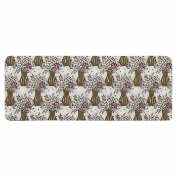 Kitchen Mats - モノグサ PVC 拭ける キッチンマット ローズフレンド 120　ヨコズナクリエーション【メーカー直送：代金引換不可：同梱不可】【北海道・沖縄・離島は配達不可】