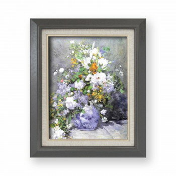 ルノワール名画額F6「花瓶の花」【メーカー直送：代金引換不可：同梱不可】【北海道・沖縄・離島は配達不可】