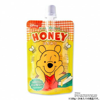 クインビーガーデン ディズニー くまのプーさん はちみつパウチ 100g×24本【メーカー直送：代金引換不可：同梱不可】【北海道・沖縄・離島は配達不可】