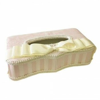 ジェニファーテイラー ハルノピンク ティッシュBOX リボン Haruno 32467TB【メーカー直送：代金引換不..