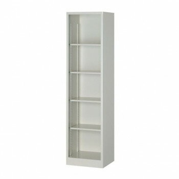 一般書庫/D:400タイプ オープン書庫 棚板4枚付 ニューグレー COM-NP601【メーカー直送：代金引換不可：同梱不可】【北海道・沖縄・離島は配達不可】