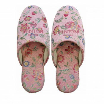 アセット スリッパ MINTON ベーシックジャガード ピンク MT28008-P【メーカー直送：代金引換不可：同梱..